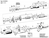 Bosch 0 602 223 001 ---- Straight Grinders Spare Parts